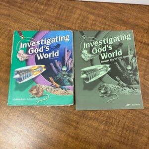 ABEKA 5 Investigating in God's World Student Book & Answer Key To Text ?s